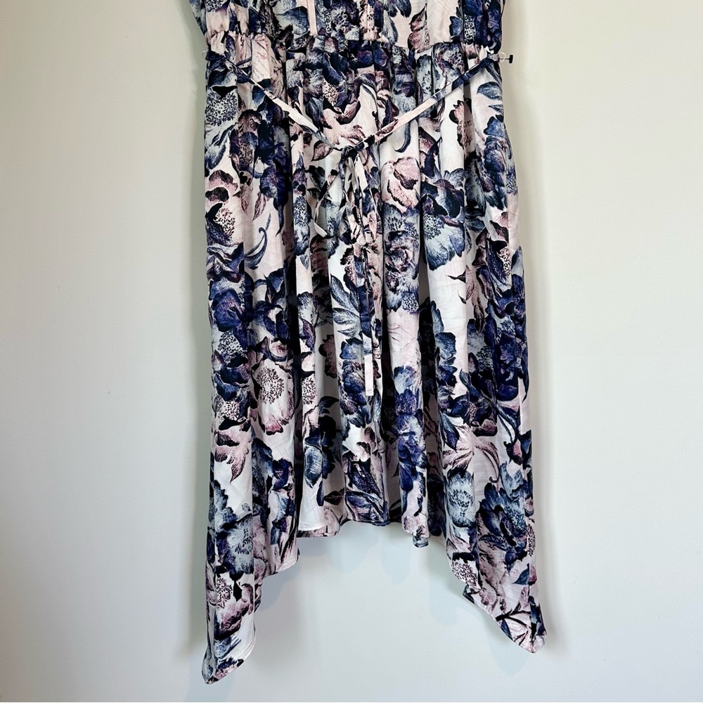 Simply Vera Vera Wang Blue Purple and White High Low Dress - Size: Medium - Picture 4 of 11
